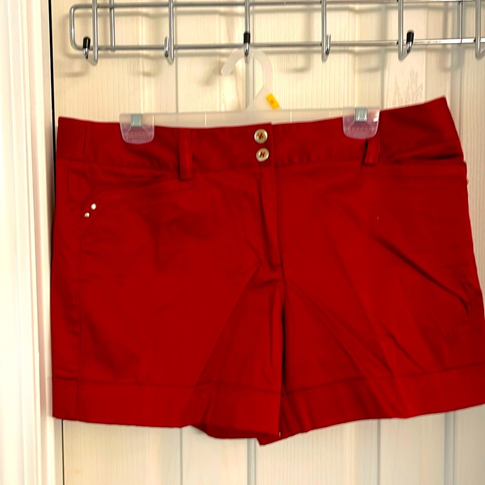 Women’s red shorts